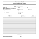 Attendance Sheet Download Free Documents For PDF Word And Excel