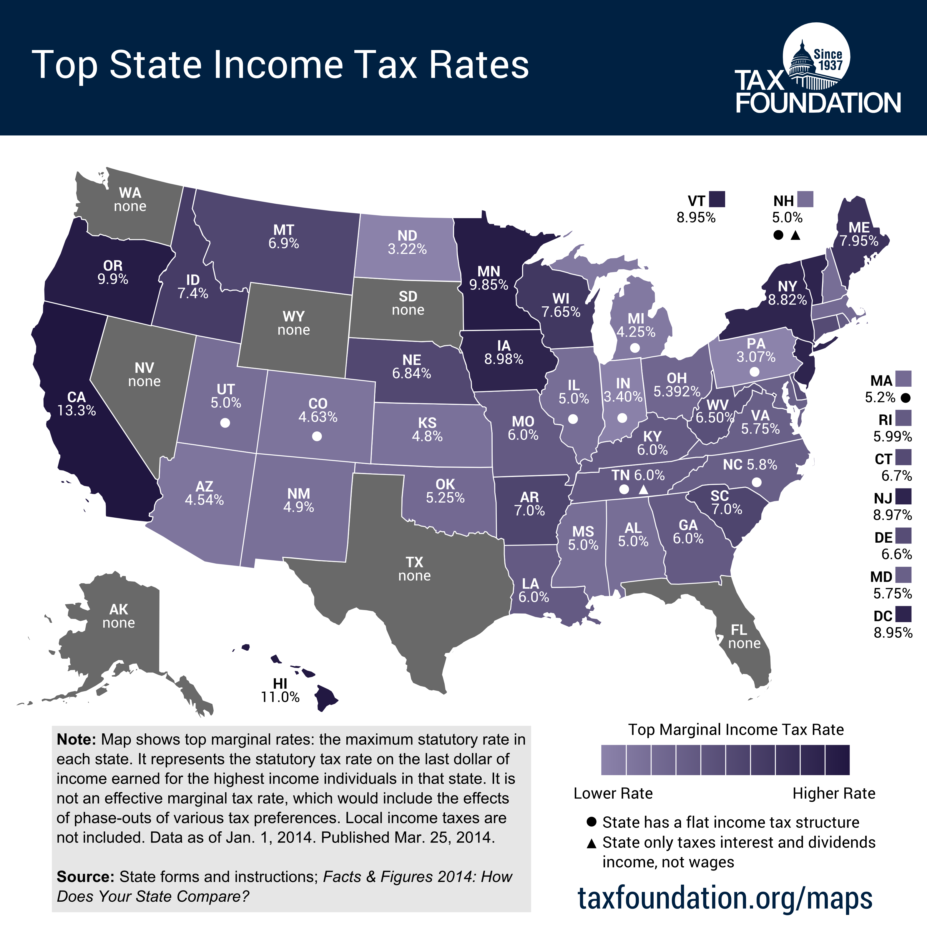 California Tops List Of 10 States With Highest Taxes