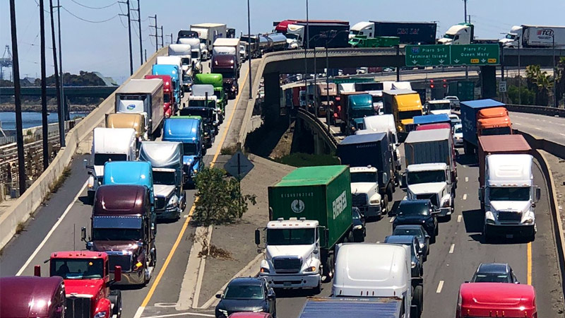 California Truckers Protest AB5 Law Reclassifying Independent Owner