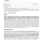 Classified Employee Evaluation Form