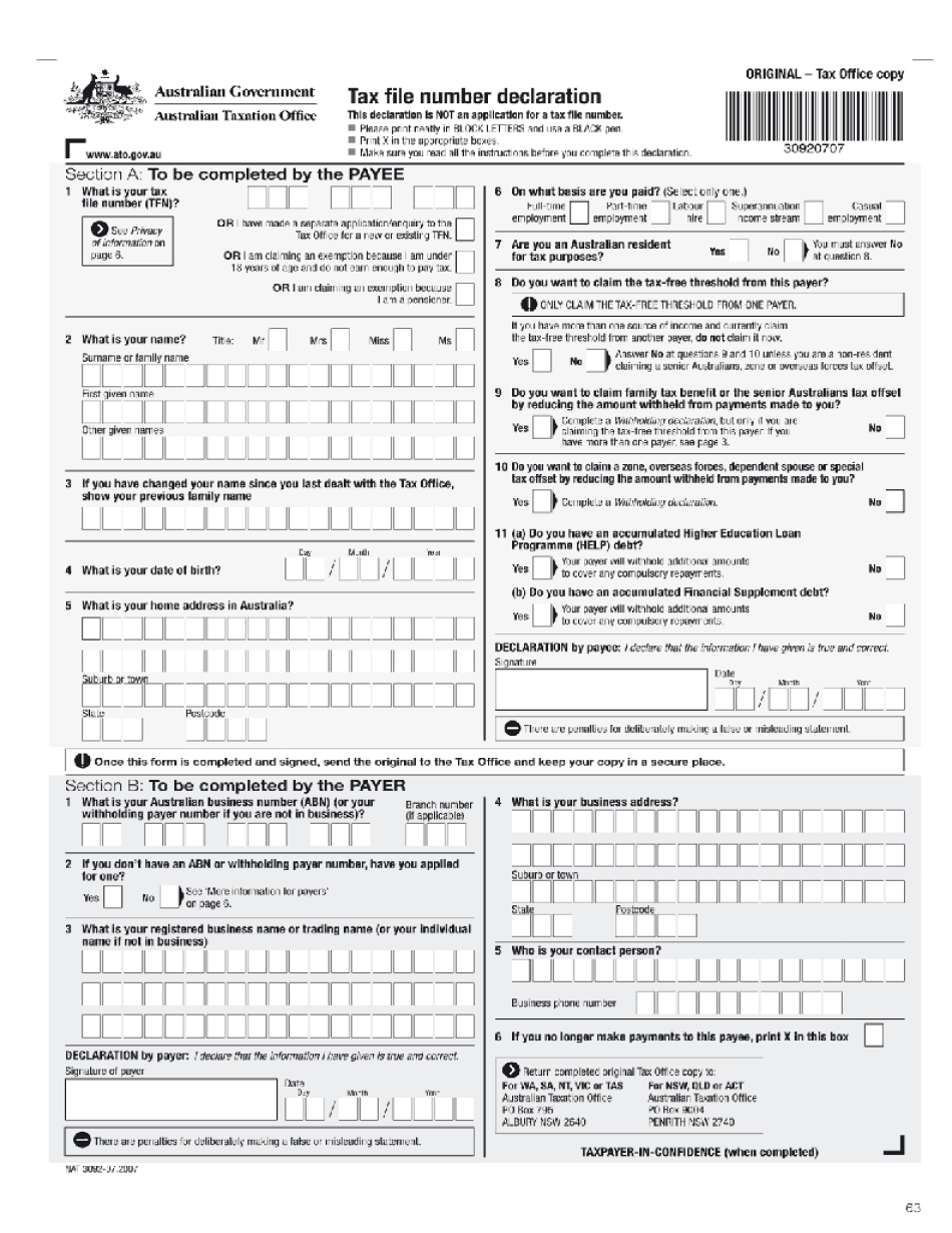 Create Fillable Tax Declaration Form And Keep Things Organized