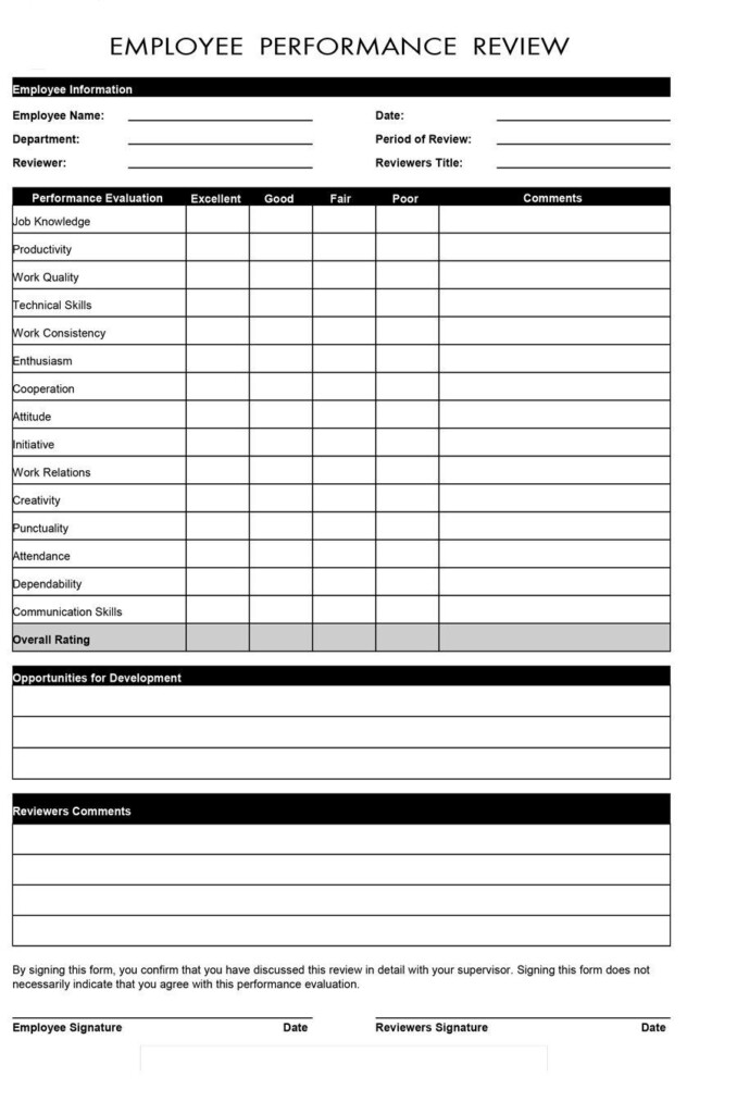 Download Performance Review Examples 05 Employee Performance Review 