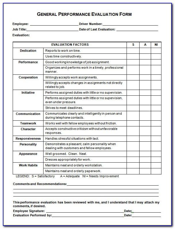 Employee Evaluation Form For Salary Increase Form Resume Examples 