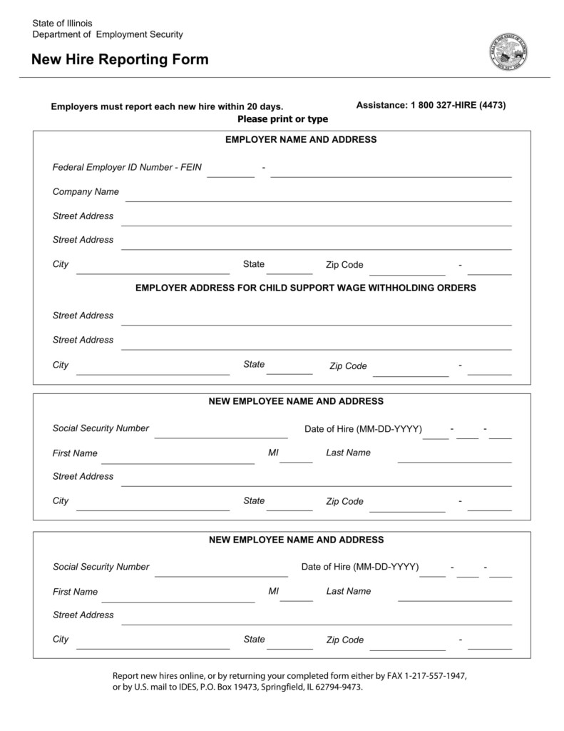 Employee New Hire Form Pdf 2023 Employeeform