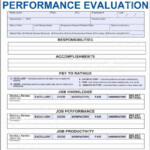 Employee Performance Appraisal Form Template Inspirational Employee