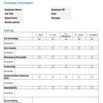 Employee Performance Evaluation Form Ubicaciondepersonas cdmx gob mx