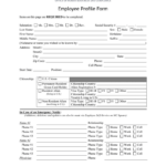 Employee Profile Form