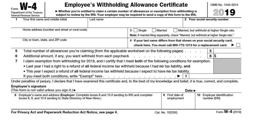 Florida Employee Tax Forms 2022 Employeeform