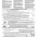 Form W 4 Wikipedia W4 Form 2021