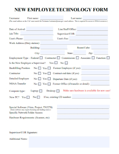 FREE 10 New Employee Form Samples In PDF MS Word