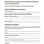 FREE 34 Accommodation Request Forms In PDF MS Word Excel