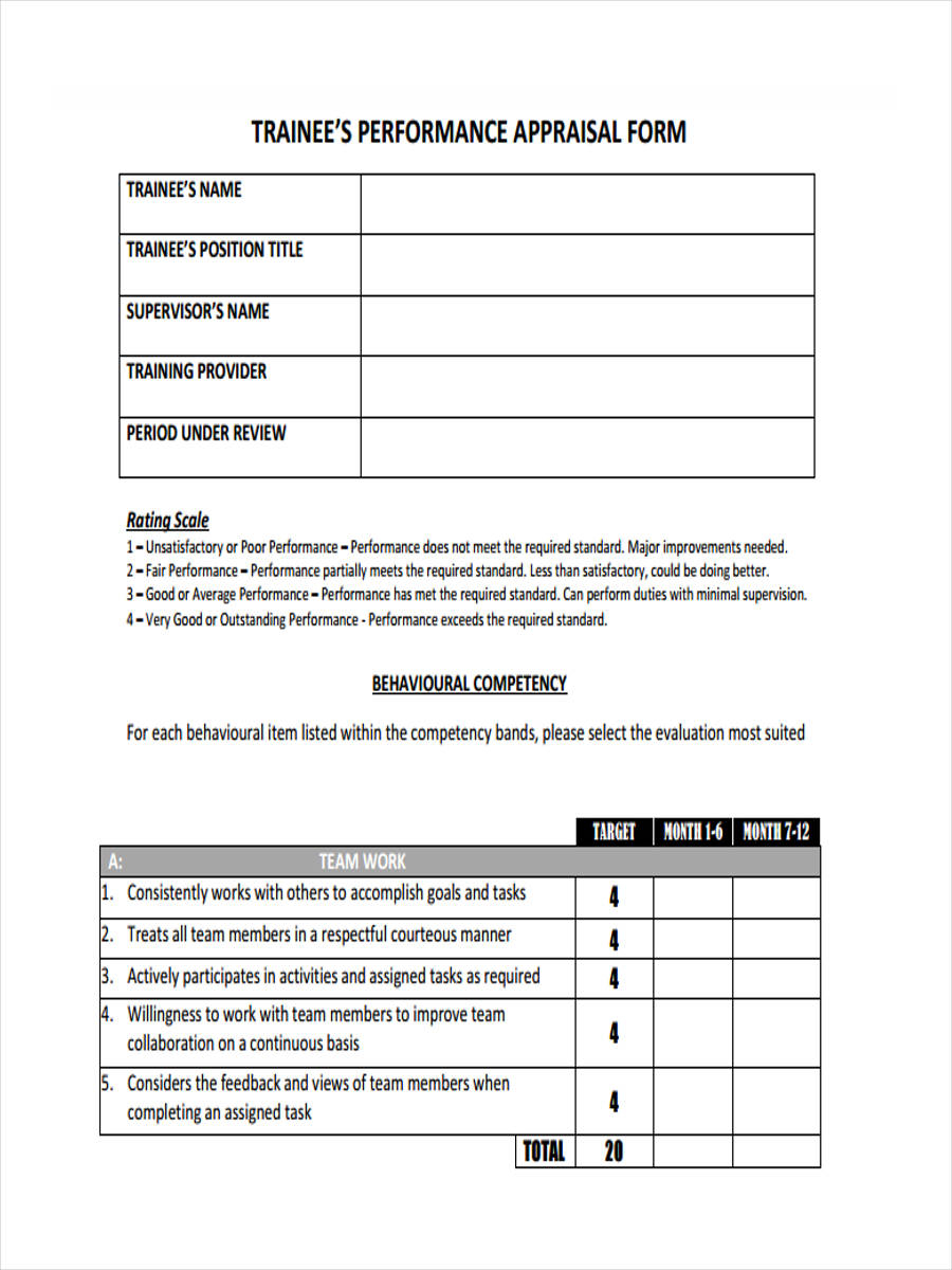 FREE 7 Monthly Review Forms In PDF Ms WOrd