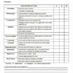 General Performance Evaluation Form Performance Evaluation