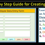 How To Create A Data Form In Excel Organiculsd