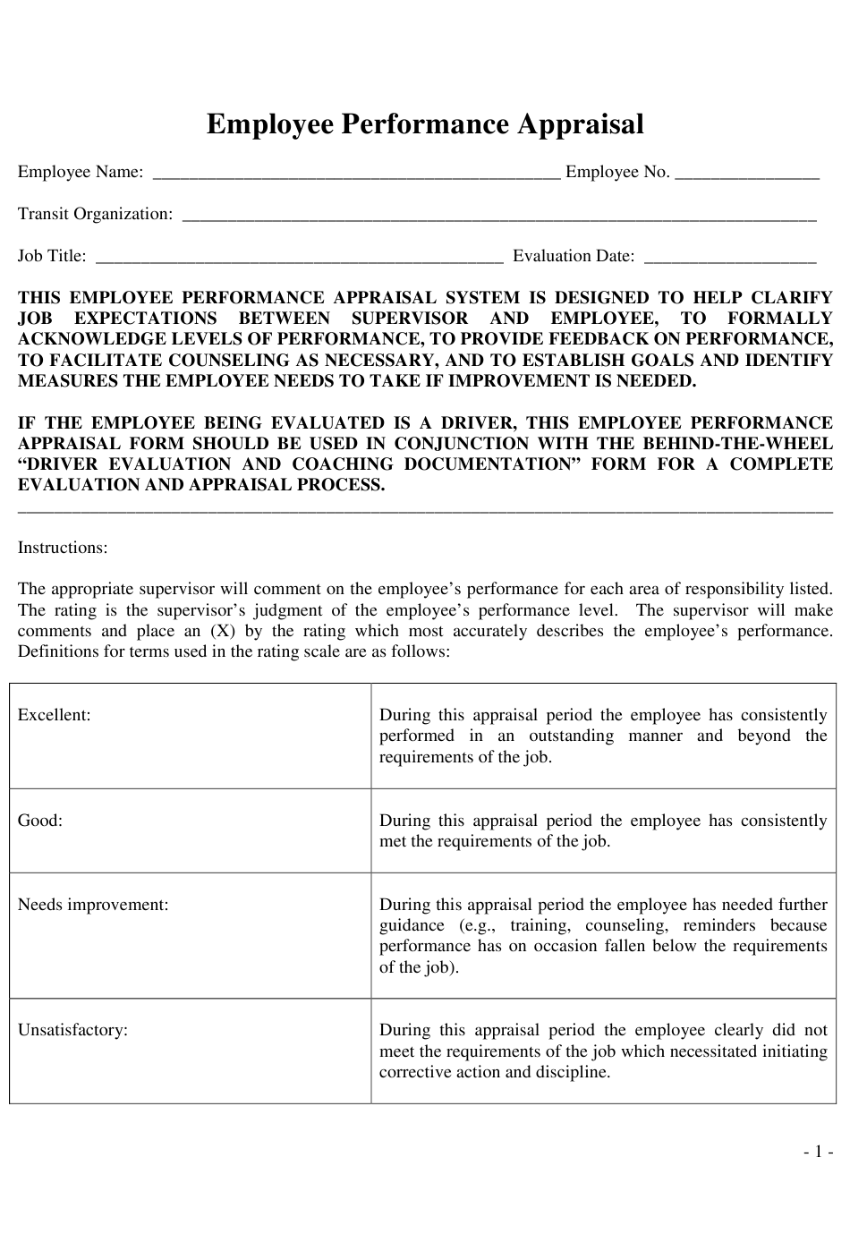 How To Fill Out Employee Evaluation Onenow