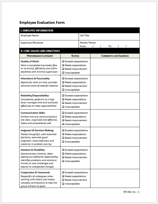 How To Write Comments On Your Own Performance Appraisal ARMPLOYU