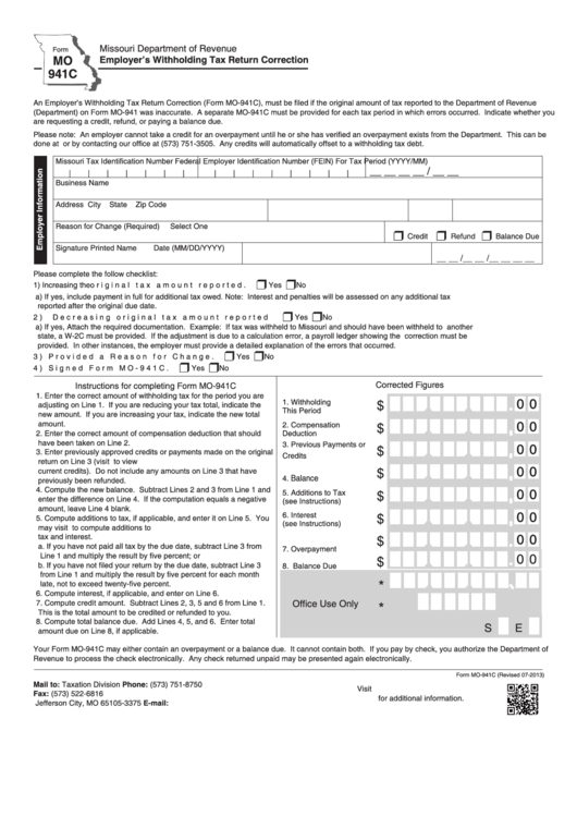 Missouri Employee Tax Forms 2022 Employeeform