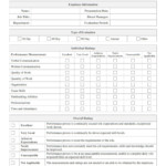 MS Word employee Performance Evaluation Template Etsy