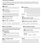 New Employee Starter Form Template Word Fill Online Printable