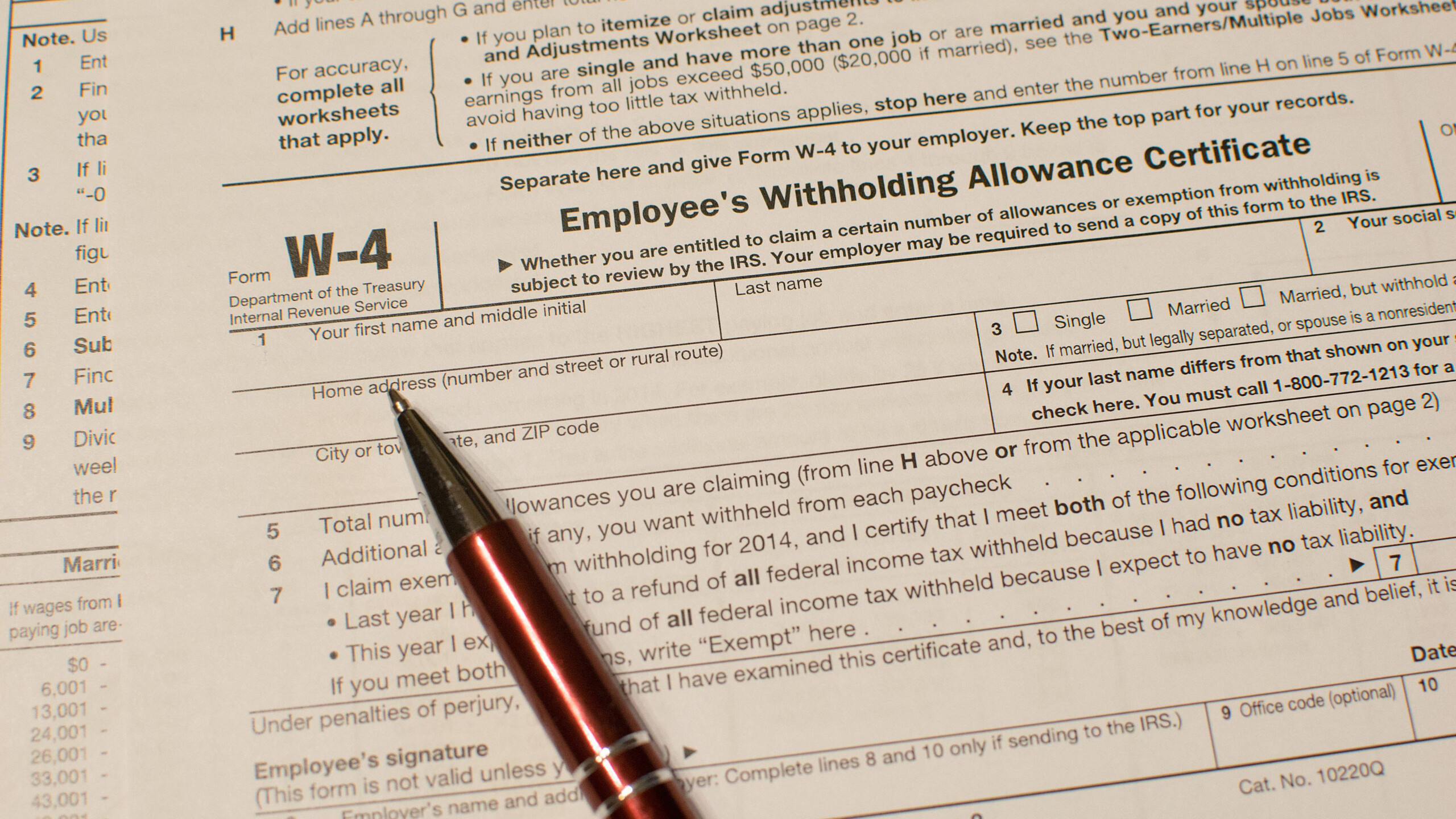 New Employee Tax Forms Simple Form W 4 Information For Employers