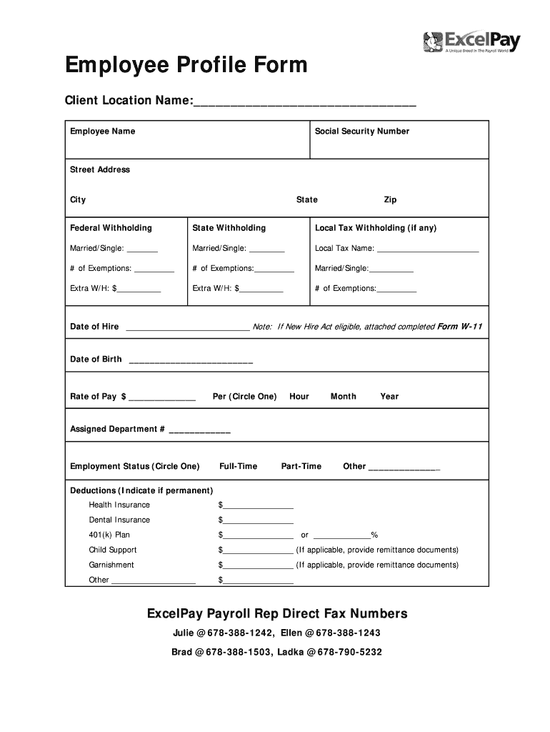 Profile Form Fill Online Fill Out Sign Online DocHub