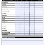 Sample Employee Evaluation Form Template EWriting