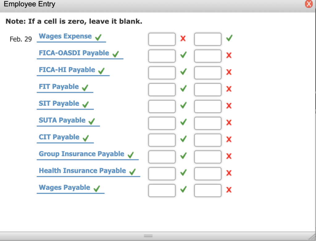 Solved Completed Registers Employee Payroll Register SPORTS Chegg