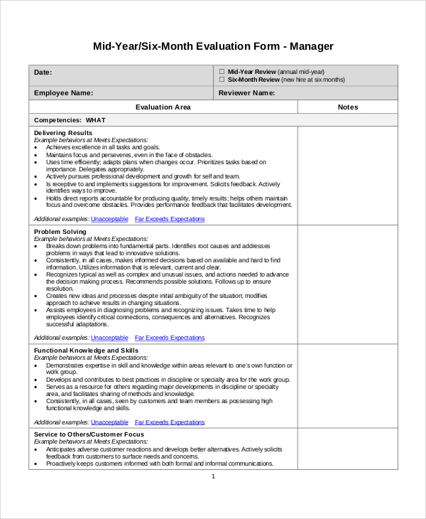 Template For Employee Review Printable Schedule Template