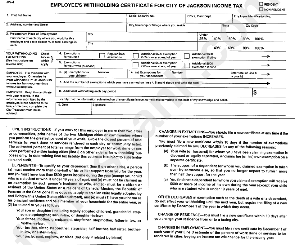 Tennessee Employee Withholding Tax Form 2023 Employeeform