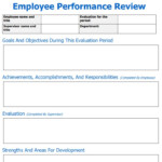 The Perfect Employee Evaluation Form Templates How To