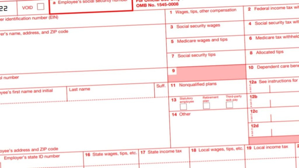 W2 Form 2022 Fillable Form 2023