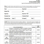 Yearly Employee Evaluation Forms Images And Photos Finder